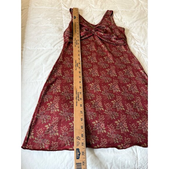 Cider Baby doll M  Floral V-Neck Sleeveless Midi Dress Romantic Euro Summer y2k - Picture 8 of 15